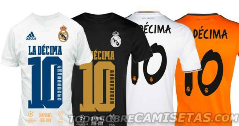 Real Madrid la decima shirts 2014 released